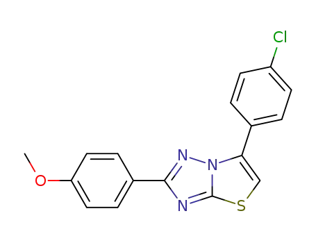 2-p-methoxyphenyl-5-p-chlorophenylthiazolo<3,2-b>-s-triazole