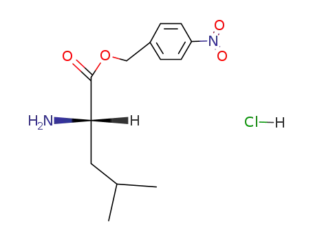 Molecular Structure of 7413-59-4 (L-Leucine, (4-nitrophenyl)methyl ester, monohydrochloride)