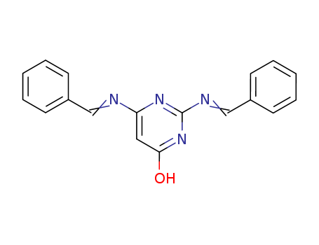 4(1H)-Pyrimidinone, 2,6-bis[(phenylmethylene)amino]-
