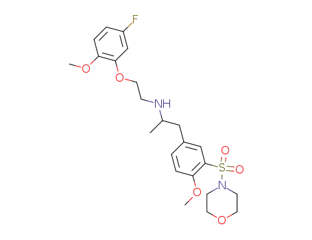 N-[[5-[2-[2-(5-Fluoro-2-methoxyphenoxy)ethylamino]propyl]-2-methoxyphenyl]sulfonyl]morpholine