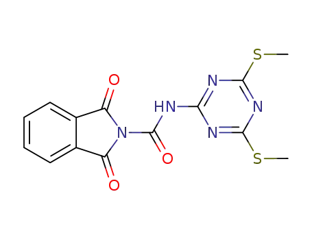 3-<4,6-Bis(methylthio)-1,3,5-triazin-2-yl>-1-phthaloylharnstoff