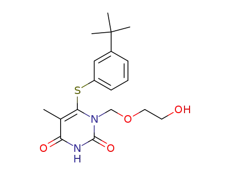 6-[(3-tert-butylphenyl)sulfanyl]-1-[(2-hydroxyethoxy)methyl]-5-methylpyrimidine-2,4(1H,3H)-dione