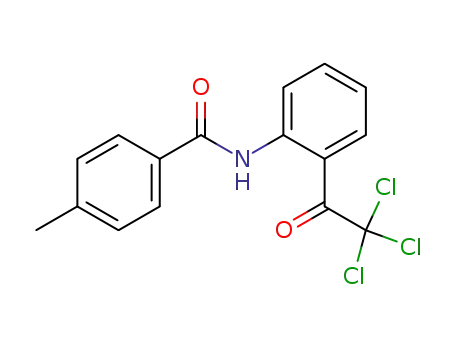 Benzamide,  4-methyl-N-[2-(trichloroacetyl)phenyl]-  (9CI)