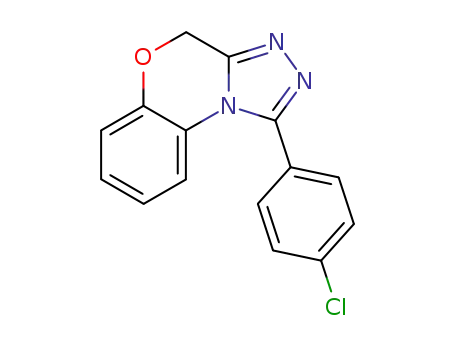 Molecular Structure of 93299-78-6 (4H-[1,2,4]Triazolo[3,4-c][1,4]benzoxazine,1-(4-chlorophenyl)-)