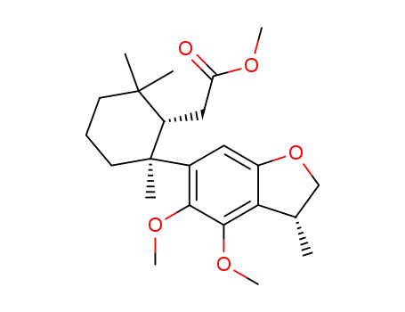 methyl 2-<2-(4,5-dimethoxy-3(R)-methyl-2,3-dihydrobenzofuran-6)yl-2,6,6-trimethylcyclohexyl>ethanoate