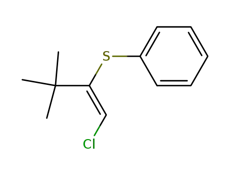 Benzene, [[1-(chloromethylene)-2,2-dimethylpropyl]thio]-, (E)-