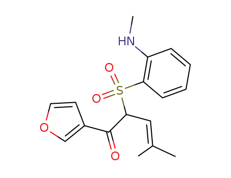 1-Furan-3-yl-4-methyl-2-(2-methylamino-benzenesulfonyl)-pent-3-en-1-one