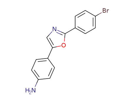 Molecular Structure of 89752-98-7 (Benzenamine, 4-[2-(4-bromophenyl)-5-oxazolyl]-)