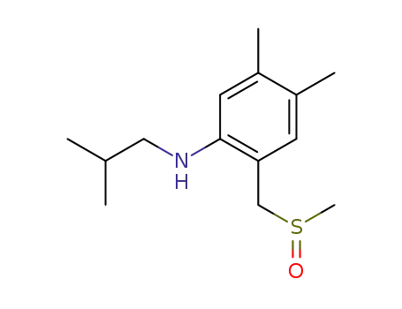 Benzenamine,
4,5-dimethyl-N-(2-methylpropyl)-2-[(methylsulfinyl)methyl]-