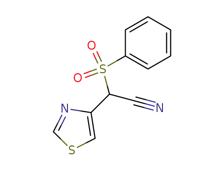 4-Thiazoleacetonitrile, a-(phenylsulfonyl)-