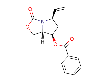 Benzoic acid (5R,7R,7aS)-3-oxo-5-vinyl-tetrahydro-pyrrolo[1,2-c]oxazol-7-yl ester