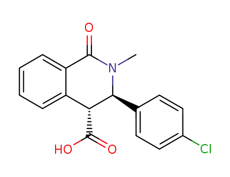 trans-N-methyl-3-(p-chlorophenyl)-4-carboxy-3,4-dihydro-1(2H)-isoquinolone