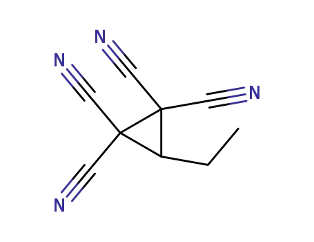 Molecular Structure of 90418-91-0 (3-ethylcyclopropane-1,1,2,2-tetracarbonitrile)