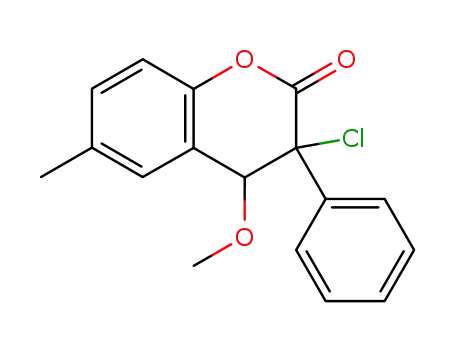 6-Methyl-4-methoxy-3-chloro-3-phenyl-3,4-dihydrocoumarin