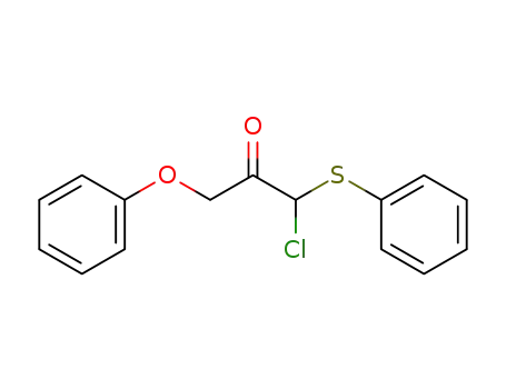 Molecular Structure of 96028-73-8 (2-Propanone, 1-chloro-3-phenoxy-1-(phenylthio)-)