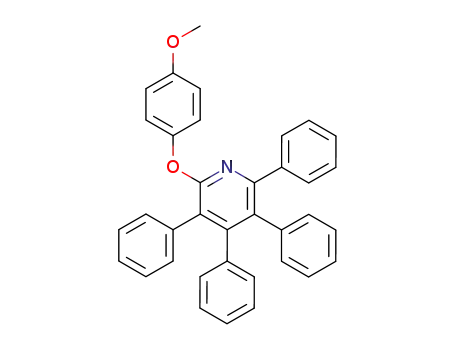 Molecular Structure of 74383-46-3 (2-<(4-Methoxy)phenoxy>-3,4,5,6-tetraphenyl-pyridin)
