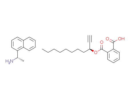 Phthalic acid mono-((S)-1-ethynyl-nonyl) ester; compound with (S)-1-naphthalen-1-yl-ethylamine