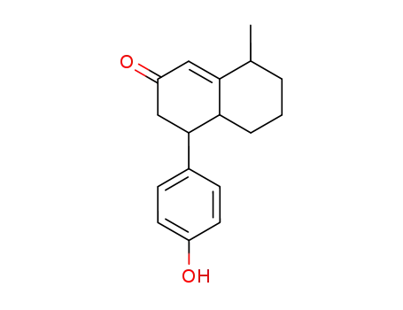 2(3H)-Naphthalenone,
4,4a,5,6,7,8-hexahydro-4-(4-hydroxyphenyl)-8-methyl-