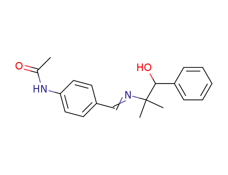 N-(4-{[(E)-2-Hydroxy-1,1-dimethyl-2-phenyl-ethylimino]-methyl}-phenyl)-acetamide