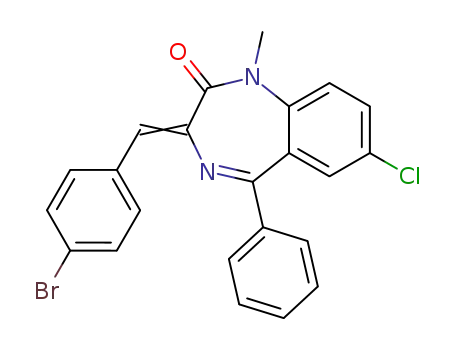 3-[1-(4-Bromo-phenyl)-meth-(Z)-ylidene]-7-chloro-1-methyl-5-phenyl-1,3-dihydro-benzo[e][1,4]diazepin-2-one