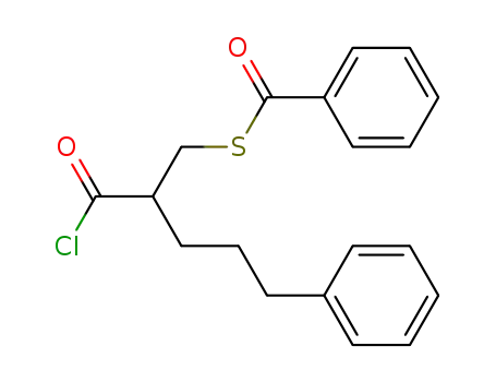 Benzenecarbothioic acid, S-[2-(chlorocarbonyl)-5-phenylpentyl] ester