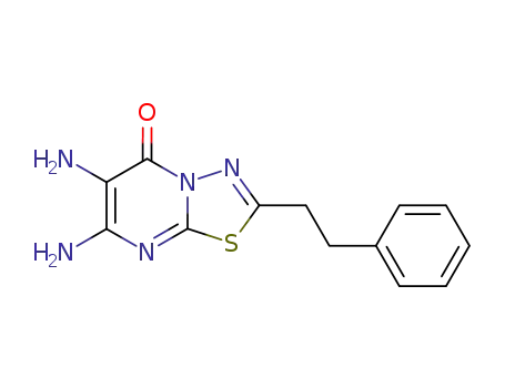 6,7-diamino-2-(2-phenylethyl)-5H-1,3,4-thiadiazolo<3,2-a>pyrimidin-5-one