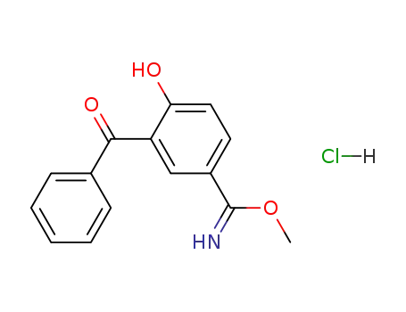 2-benzoyl-4-methoxyiminomethylphenol hydrochloride