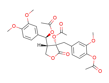 5-acetoxytrachelogenin diacetate