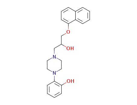 1-피페라진에탄올, 4-(2-히드록시페닐)-α-[(1-나프탈레닐옥시)메틸]-