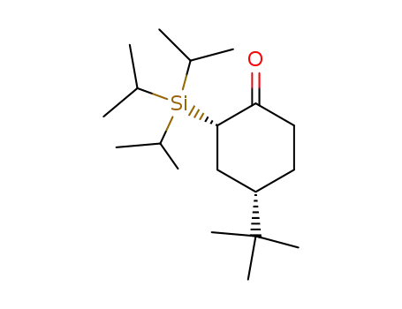 Molecular Structure of 94017-66-0 (Cyclohexanone, 4-(1,1-dimethylethyl)-2-[tris(1-methylethyl)silyl]-, cis-)