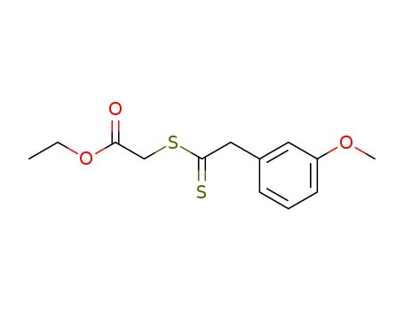 Molecular Structure of 121557-83-3 (Ethyl <<2-(3-Methoxyphenyl)-1-thioxoethyl>thio>acetate)