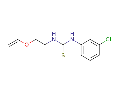 Molecular Structure of 121068-59-5 (1-(3-chlorophenyl)-3-[2-(ethenyloxy)ethyl]thiourea)