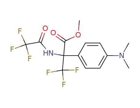 Molecular Structure of 125535-63-9 (4-(α-carbomethoxy-α-trifluoroacetamidotrifluoroethyl)-N,N-dimethylaniline)