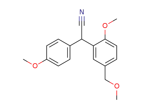 (2-Methoxy-5-methoxymethyl-phenyl)-(4-methoxy-phenyl)-acetonitrile