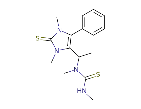 Thiourea,
N-[1-(2,3-dihydro-1,3-dimethyl-5-phenyl-2-thioxo-1H-imidazol-4-yl)ethyl]
-N,N'-dimethyl-