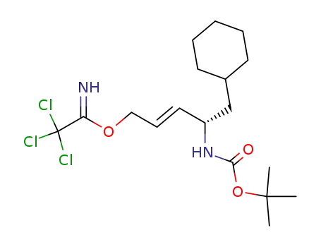 1,1-dimethylethyl <S-(E)>-<1-(cyclohexylmethyl)-4-(2,2,2-trichloro-1-iminoethoxy)-2-butenyl>carbamate