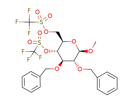 methyl 2,3-di-O-benzyl-4,6-bis-O-(trifluoromethanesulfonyl)-β-D-glucopyranoside