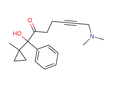 1-(1-methylcyclopropyl)-1-hydroxy-1-phenyl-7-dimethylaminohept-5-yn-2-one