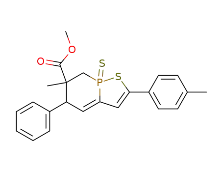 5H-Phosphorino[1,2-b][1,2]thiaphosphole-6-carboxylic acid,
6,7-dihydro-6-methyl-2-(4-methylphenyl)-5-phenyl-, methyl ester,
8-sulfide