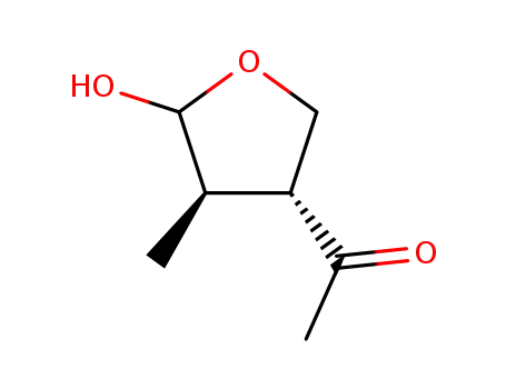 Molecular Structure of 113531-93-4 (Ethanone, 1-(tetrahydro-5-hydroxy-4-methyl-3-furanyl)-)