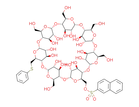 6<sup>A</sup>-S-phenyl-6<sup>F</sup>-O-(β-naphthalenesulfonyl)-6<sup>A</sup>-thio-β-cyclodextrin