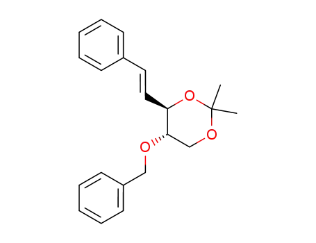 Molecular Structure of 92739-78-1 (1,3-Dioxane, 2,2-dimethyl-4-(2-phenylethenyl)-5-(phenylmethoxy)-,
trans-)
