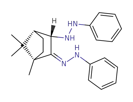 Molecular Structure of 85249-84-9 ((rac)-3exo-(2-phenylhydrazino)-campher phenylhydrazone)