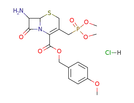 p-methoxybenzyl 7-amino-3-dimethoxyphosphinylmethyl-3-cephem-4-carboxylate hydrochloride