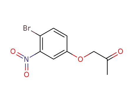 Molecular Structure of 78137-77-6 (1-(4-Bromo-3-nitro-phenoxy)-propan-2-one)