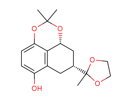 Ethylene Glycol Ketal of cis-3-Acetyl-1,5,8-trihydroxytetralin 1,8-Acetonide
