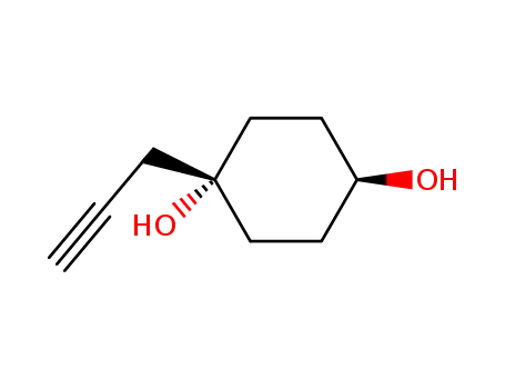 1,4-Cyclohexanediol, 1-(2-propynyl)-, trans-