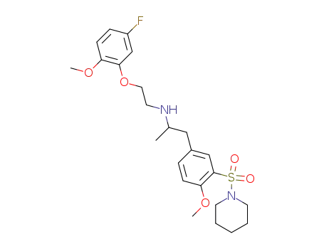 1-[[5-[2-[2-(5-Fluoro-2-methoxyphenoxy)ethylamino]propyl]-2-methoxyphenyl]sulfonyl]piperidine
