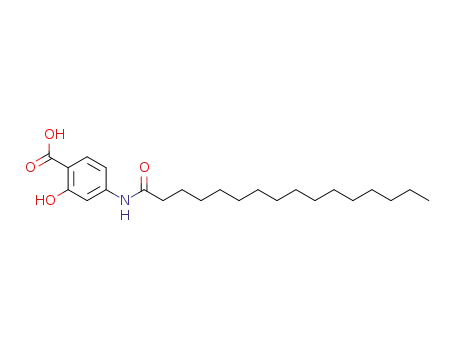 Benzoic acid, 2-hydroxy-4-[(1-oxohexadecyl)amino]-