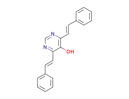 4,6-Bis-((E)-styryl)-pyrimidin-5-ol